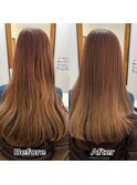 ヘアケアコース+カット・髪質改善・縮毛矯正・白髪染め