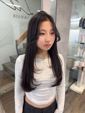 ローウェ 京都四条河原町(Louwe) ロングレイヤー/くびれレイヤー/顔まわりレイヤー/京都河原町