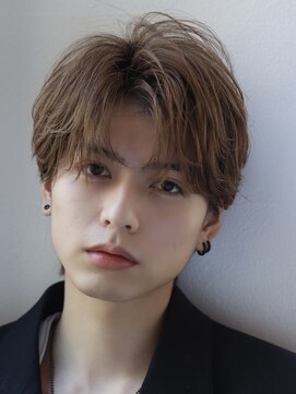 オーシャントーキョー サニー 原宿(OCEAN TOKYO Sunny) 韓国マッシュフェザーパーマニュアンスパーマセンターパート