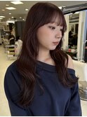 _レイヤーカット_顔まわりレイヤー_フォワード巻き_韓国ヘア__