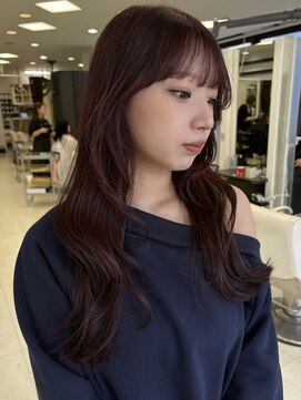 プランタン フォー ヘアー(printemps FOR HAIR) _レイヤーカット_顔まわりレイヤー_フォワード巻き_韓国ヘア__