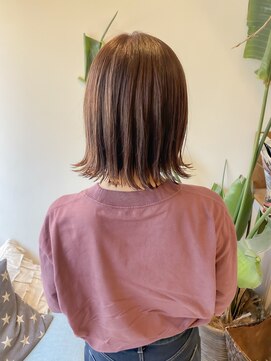 ロンドリゼル 札幌(Lond RiseL) オリーブグレー/前髪/ボブ/マロンベージュ/レイヤーカット/小顔