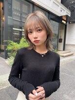 エルサザリープ 三宮(Elsa the leap)&nbsp;レイヤーボブ/ダブルカラー/ケアブリーチ/ミルクティーカラー