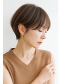 ショートカット・レイヤーカット×白髪ぼかし