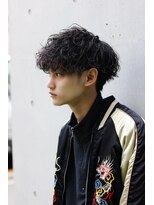 ルーシー 川越(LUCEY)&nbsp;センターパートフェザーパーマシャドウパーマメンズパーマ