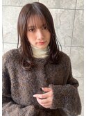 レイヤーカット×チョコレートカラー