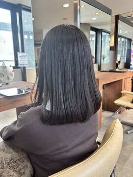 ノーム バイ アウラ(norm. by aura) 透明感カラーオリーブグレージュブリーチなしダブルカラー