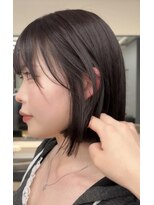 ジアン テラス(GIEN TERRASSE)&nbsp;切りっぱなしボブ/内巻きボブ/ラベンダーブラウン@重里