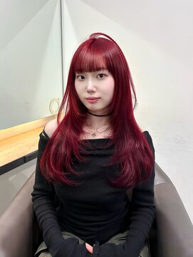 ソル 栄矢場町(SOL) ワインレッド/バーガンディ/レイヤーカット