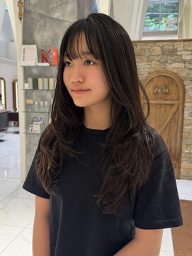 ザザ ZA/ZA 目白 ロングレイヤー 目白 美容室 一戸里奈