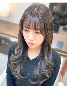 ルージュミュー(ROUGE mieux)の写真/髪質改善とダメージレス透明感カラーで理想の髪へ☆輝くスタイルを演出◎自分に似合う色味が必ず見つかる♪