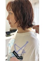 ログ(log) ニュアンスパーマ 髪質改善カラー 顔まわり レイヤー 艶髪