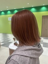 トリコ アヴェダ ららテラス北綾瀬(tricot AVEDA) ブリーチ1回/赤系カラー/艶カラー/ボブ/大人ボブ