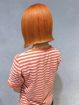 エミス バイ メルト 吉祥寺(emis by melt)&nbsp;【吉田】切りっぱなし外はねボブ暖色カラーブリーチ吉祥寺30代