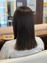 デフィ 都南店(defi)&nbsp;ミントグレージュ×切りっぱなしボブ
