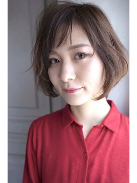 シーンノース(sCene north) 短め前髪×前下がりボブ 河野