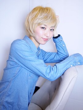 美容室 かんしゃ かんしゃ【Mariko】ブリーチ×甘辛ショートヘア