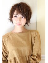 レウナ 外苑前(Reuna)&nbsp;大人可愛いショートボブ　束感ショート　黒髪でも可愛い