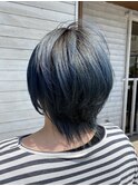 毛先ブルー