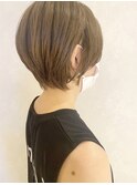 ショート×ミルクティーベージュ