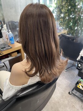 シェル 吉祥寺(shell) 大人かわいい_ロングレイヤー_アッシュベージュ