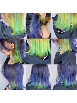 キジ(KIJI) ★サファイアブルー×インナーカラー★