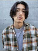 アンニュイセンターパートミディアムショート/刈り上げなし