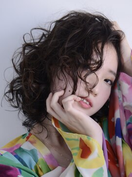 ロアー ヘアー ワメン(RAWR hair WaMen) 【RAWR】カーリーパーマ_大人ボブ_ウエットスタイル