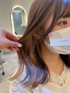 ジーナ 船橋(Zina) 髪質改善＊ロングレイヤーグレーベージュ＊美髪【Zina船橋】