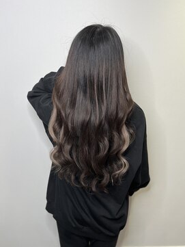 ビセ(VISE) ☆プルエクステでグレーインナーロングヘア