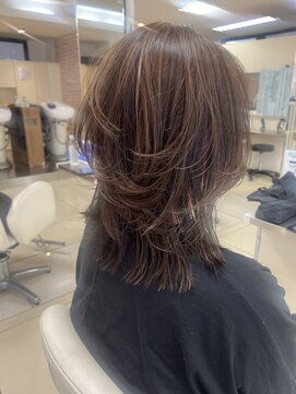 ショコララテ 30代40代50代脱白髪染めグレイヘア白髪ぼかしハイライトレイヤー