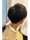 センター分けマッシュレイヤーカット