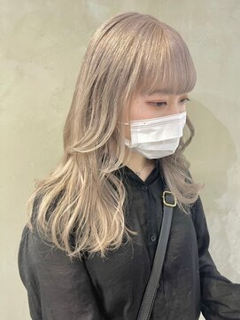 ゲーム 渋谷店(GAME) ダブルカラーホワイトベージュケアブリーチハイトーンカラー韓国