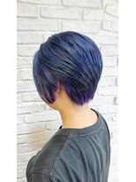 クオリス 赤塚店(QUALIS)&nbsp;20代30代大人可愛い透明感★ネイビー＆パープルイヤリングカラー