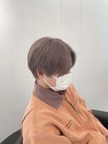 ナインバイトゥルース(9 NINE by truth) 【メンズ】センターパート×ミルクティーベージュ