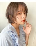 【stylist大山】レイヤーボブ◎アッシュベージュ