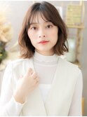 韓国風イヤリングカラー外ハネくびれボブh3戸田公園20代30代40代