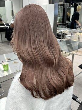 サンクマーケット 渋谷(cinq MARKET) 渋谷ミルクティーベージュハイトーンカラーヘーゼルベージュ韓国