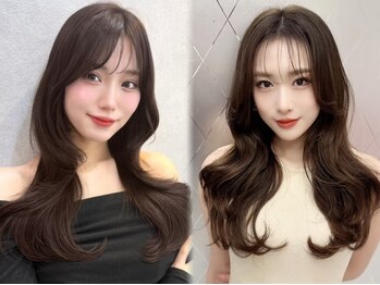 ロンド フィーユ(Lond fille)の写真/女性らしさを倍増＜韓国風前髪/顔周りレイヤー＞オン/オフでも魅力が半減する事なく360度可愛い！[銀座]