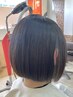 【当日予約・電話予約OK】ケア縮毛矯正ストレート＋カット ￥15900 【福島】