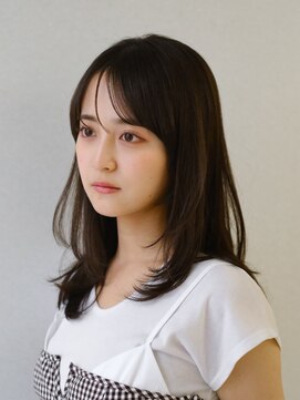 コア銀座メゾン(COA GINZA Maison) 髪質改善レイヤーカット前髪カット顔周りレイヤー暗めカラー銀座