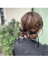 ヘアーレクスアリイ(Hair Lex Alii)&nbsp;お団子ツインヘア/お呼ばれヘア/ヘアアレンジ