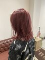 アグ ヘアー リオ 本川越店(Agu hair rio)&nbsp;透明感のあるピンク！動きがあるスタイルにぴったり！