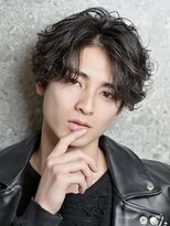 ルーシー 川越(LUCEY)&nbsp;センターパートフェザーパーマシャドウパーマメンズパーマ