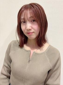 透明感ブラウンアッシュ/ミディアム/レイヤーカット