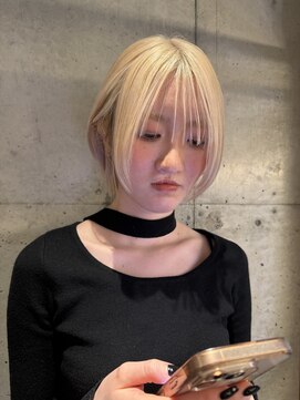 ロンドフルール 大宮東口(Lond fleur) ミニウルフレイヤーカット顔周りカット前髪カット韓国ボブ/大宮