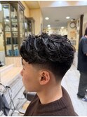 緩めラルフカール×テーパーフェード