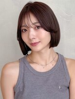 アグノス 青山(Agnos)&nbsp;サイドバングエアリーカールダークアッシュくせ毛風カール