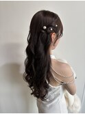 ハーフアップ