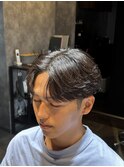 フェザーパーマ刈り上げセンターパートニュアンスパーマ木更津